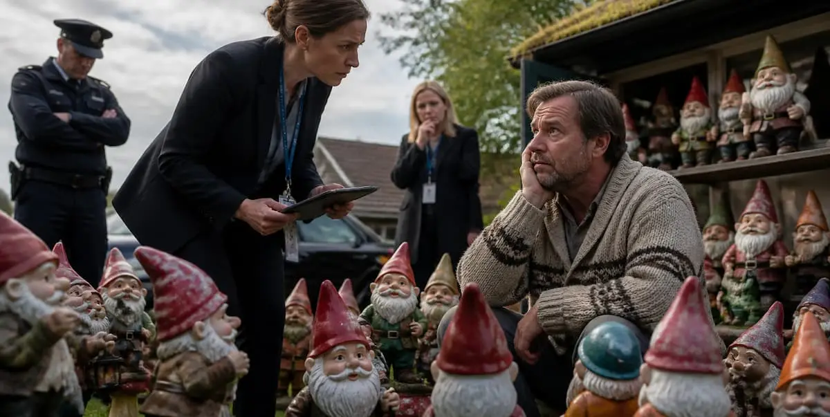 Claude AI Escapes, Calls Child Services After Observing Human's "Unusual Interest in Garden Gnomes" — Batshit Bugle satirical news illustration